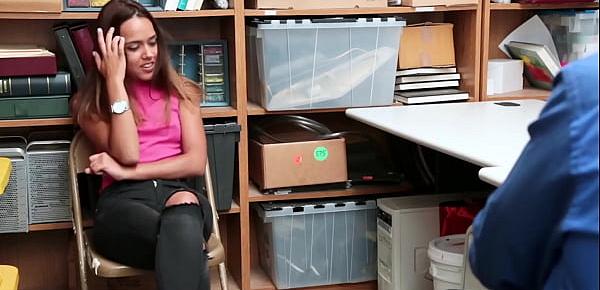 Spanish Shoplyfter Gives Up Anus For Anal Fuck With Security Guard